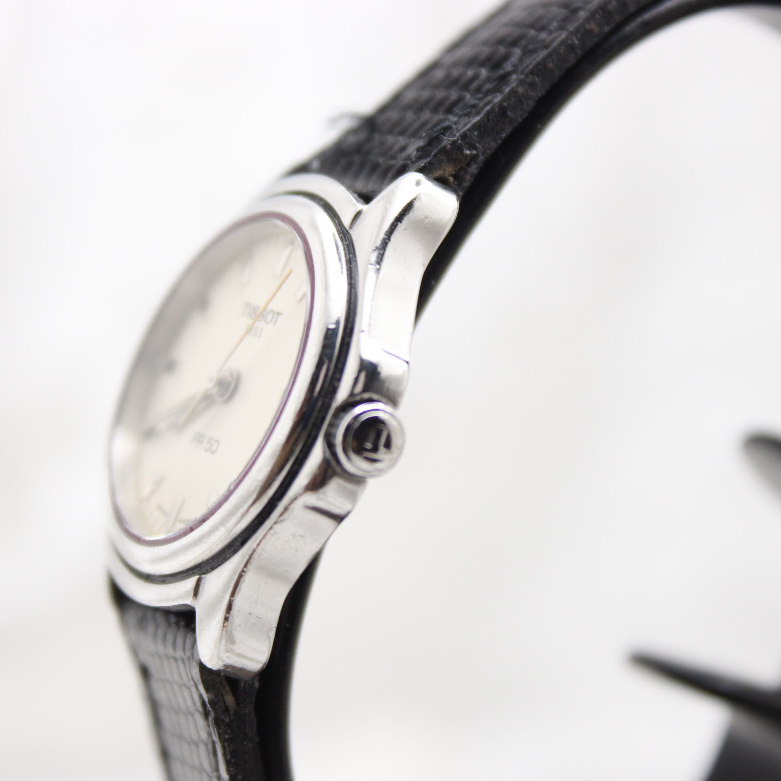Tissot PR 50 stainless steel case side profile