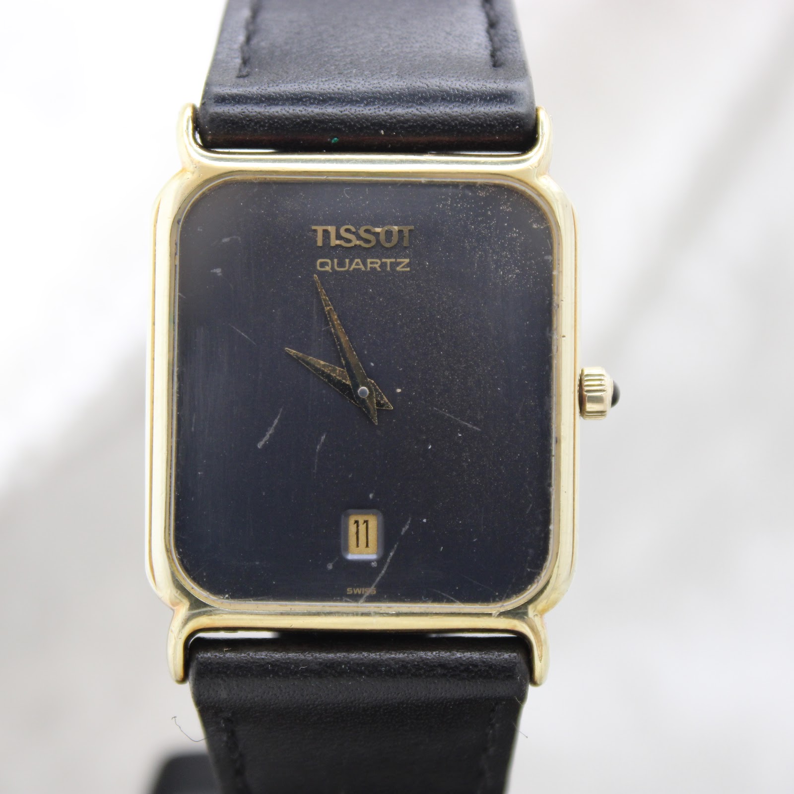 TISSOT Tissot VINTAGE rectangular black dial — photo 1